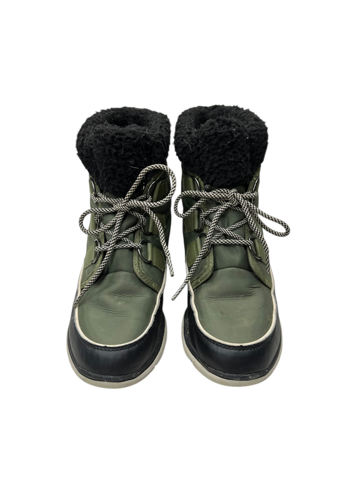 Boots Snow By Sorel In Black & Green, Size: 8