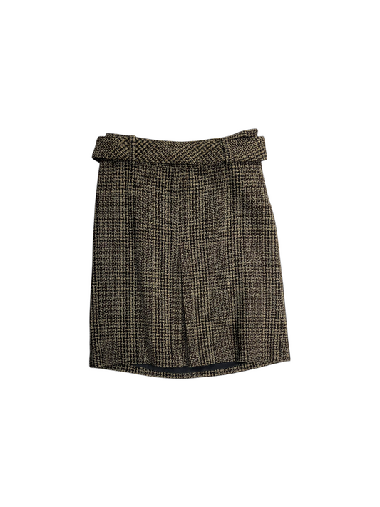 Skirt Mini & Short By Ann Taylor In Black & Tan, Size: 6p