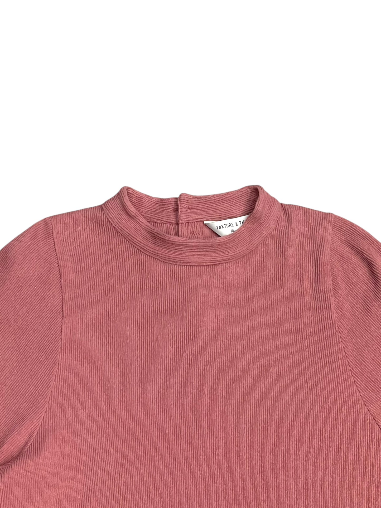 Top Long Sleeve By Madewell In Pink, Size: Xl