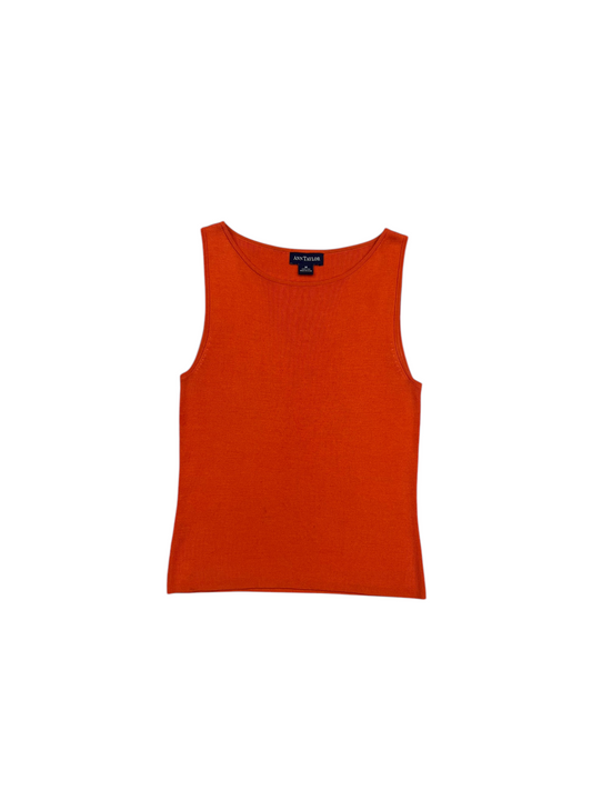 Tank Top By Ann Taylor In Orange, Size: M