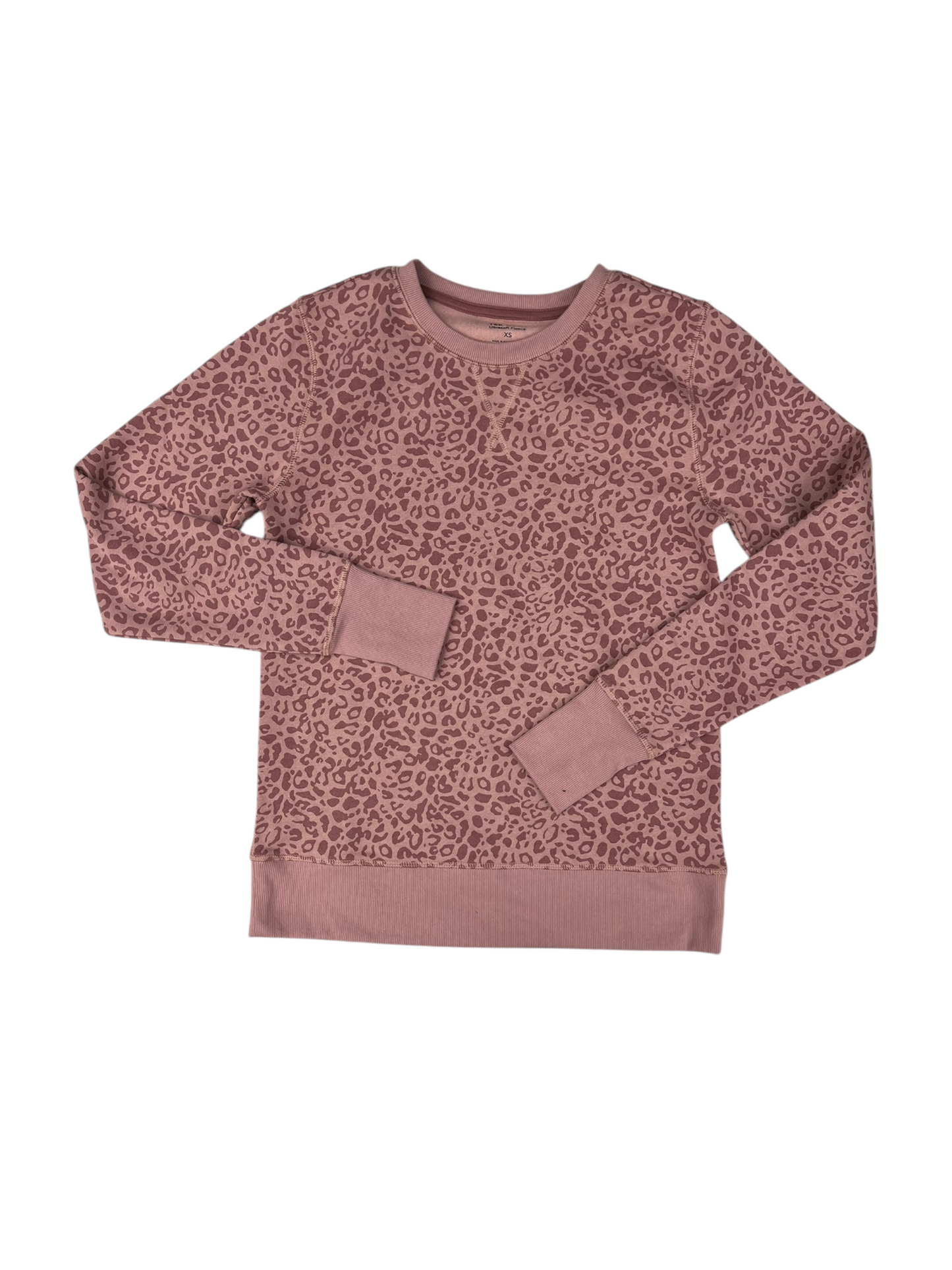 Sweatshirt Crewneck By Tek Gear In Animal Print, Size: Xs