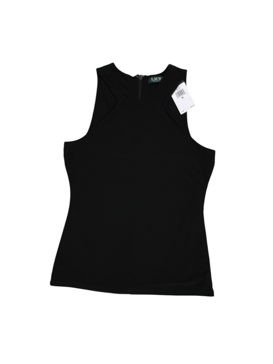 Top Sleeveless By Lauren By Ralph Lauren In Black, Size: M