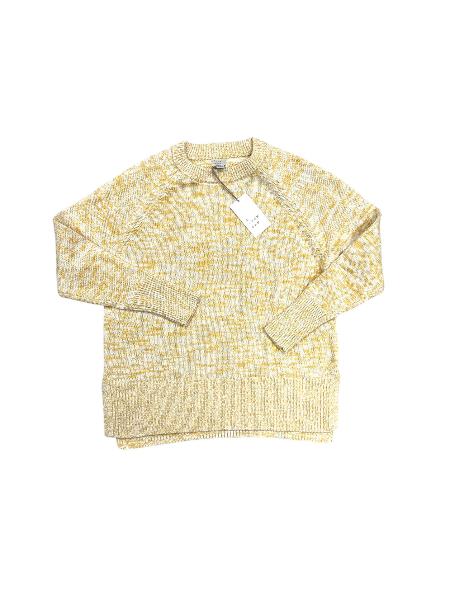 Sweater By A New Day In White & Yellow, Size: Xs