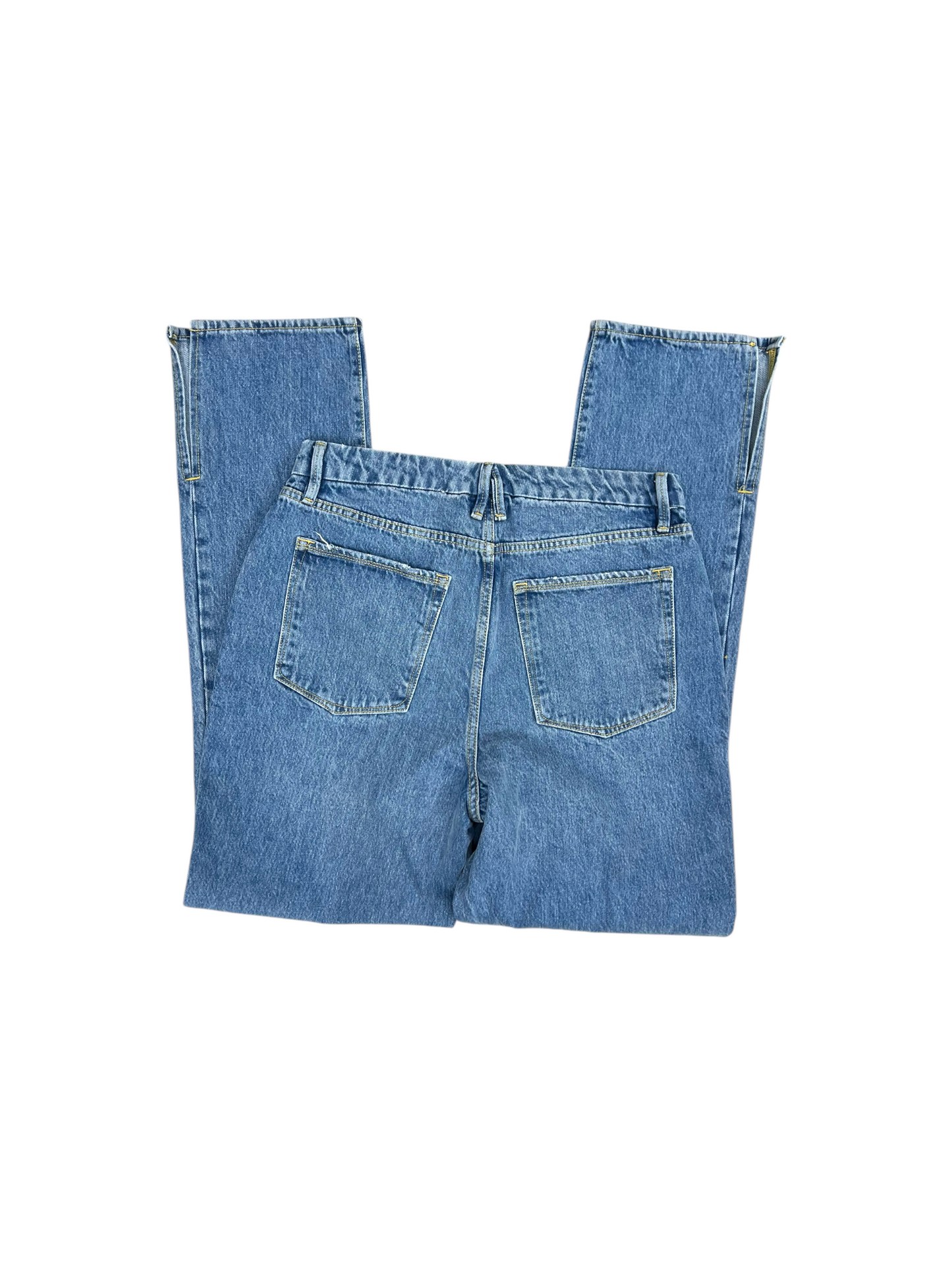 Jeans Straight By Good American In Blue Denim, Size: 30