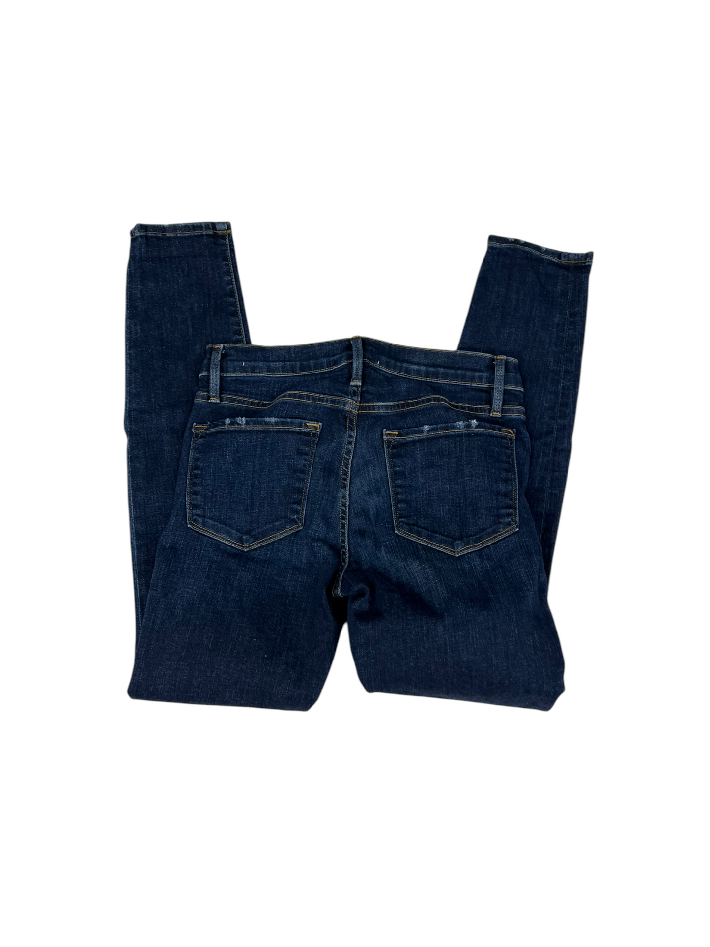 Jeans Skinny By Frame In Blue Denim, Size: 4