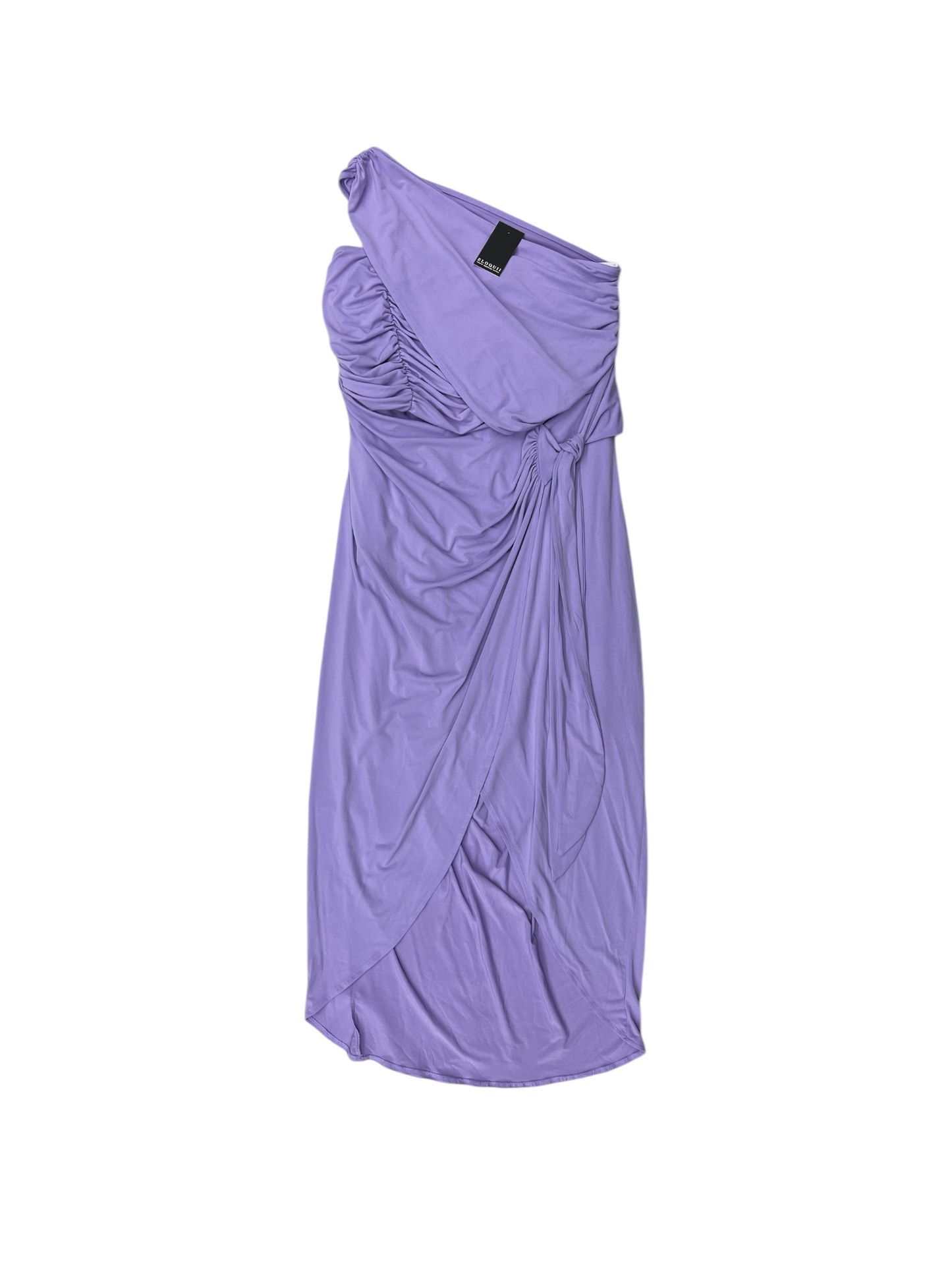 Dress Party Midi By Eloquii In Purple, Size: Xl