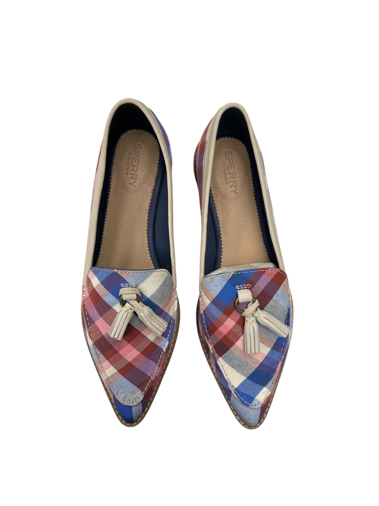 Shoes Flats By Sperry In Plaid Pattern, Size: 9