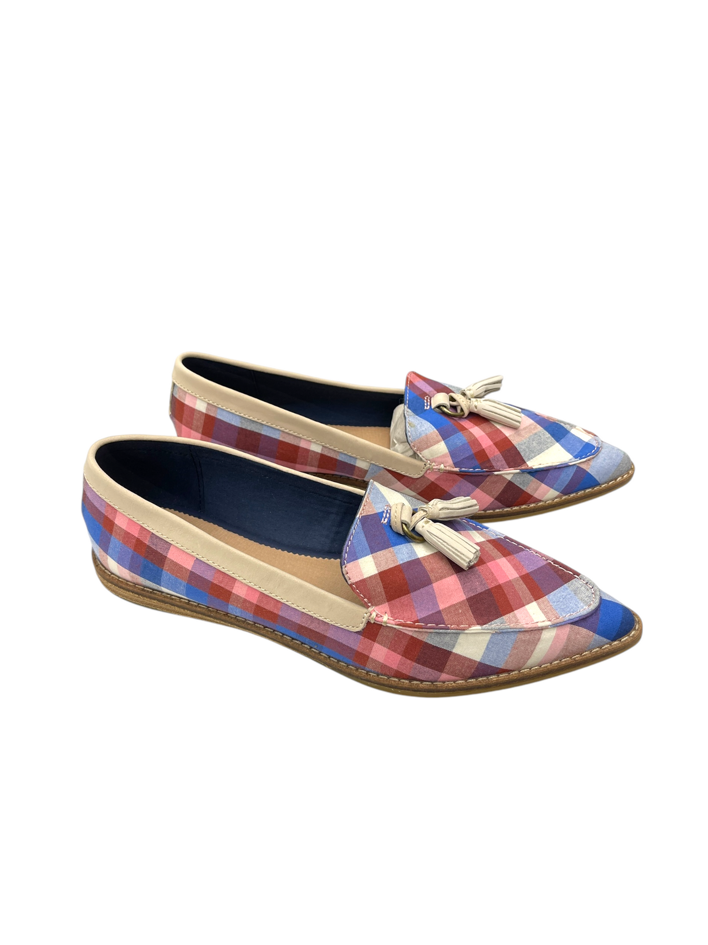 Shoes Flats By Sperry In Plaid Pattern, Size: 9