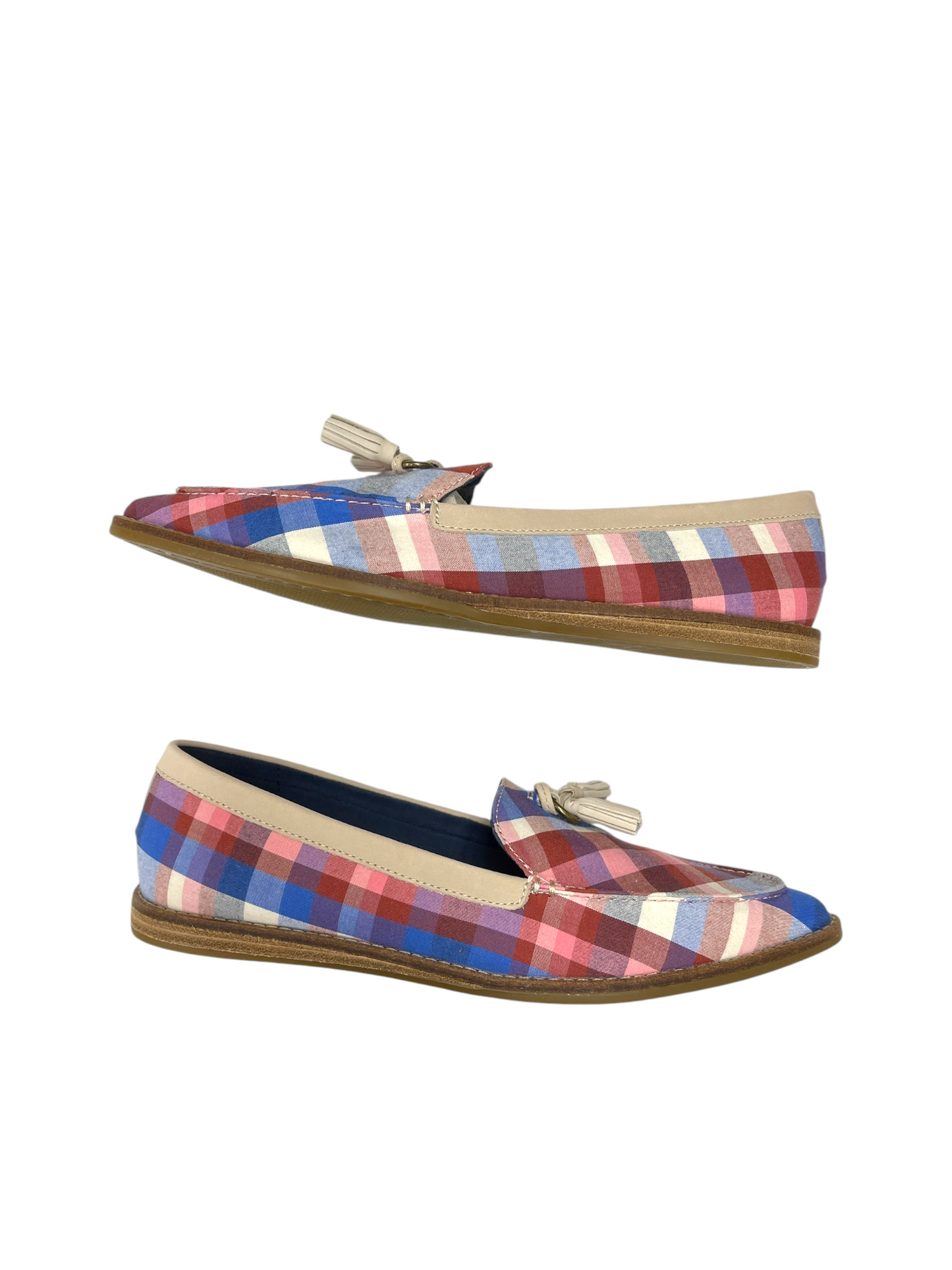 Shoes Flats By Sperry In Plaid Pattern, Size: 9