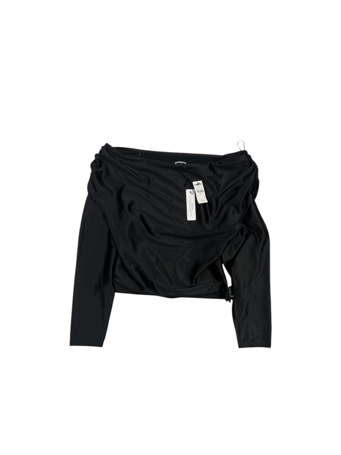 Top Long Sleeve By Express In Black, Size: S