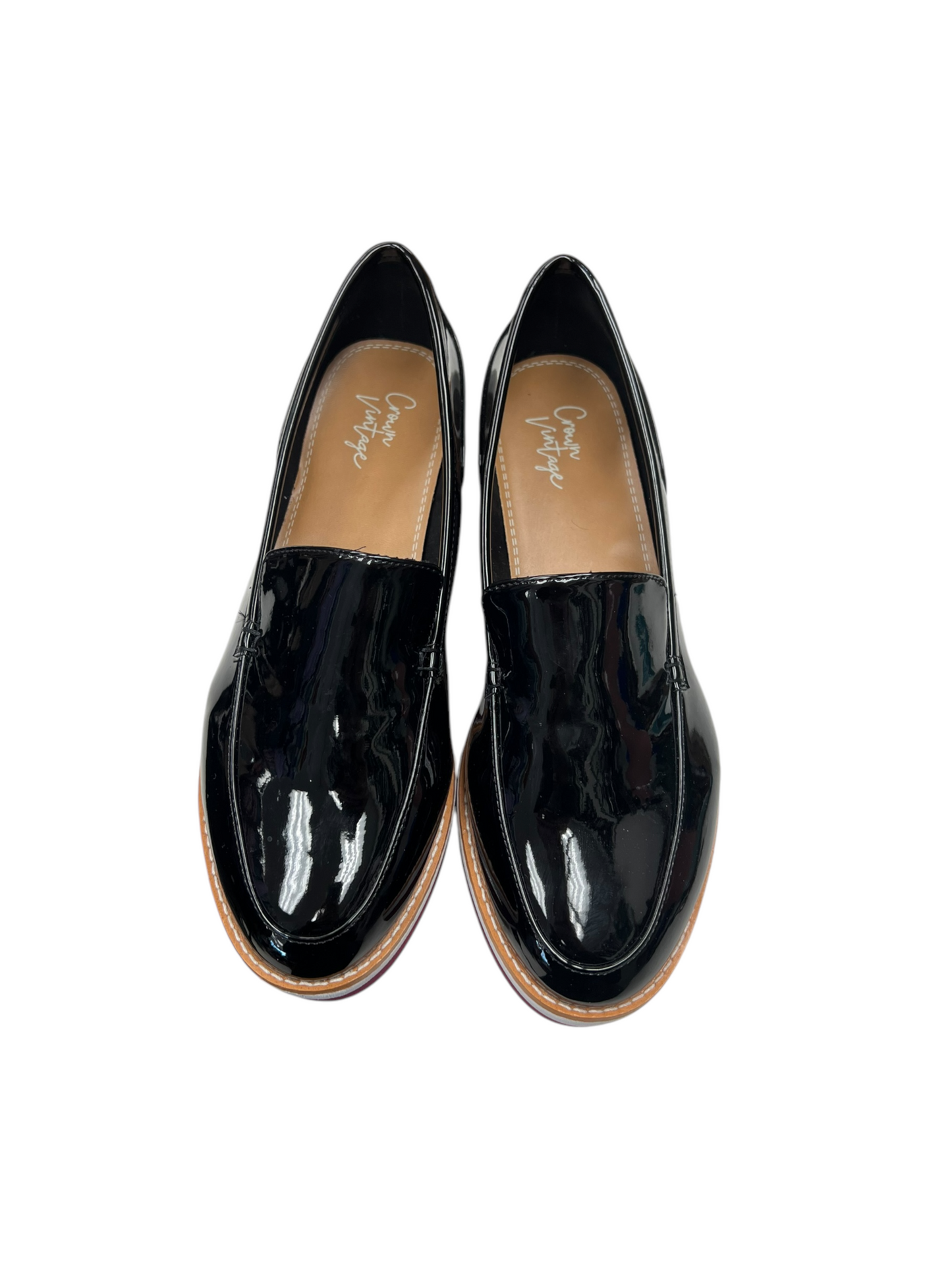 Shoes Flats By Crown Vintage In Black, Size: 8