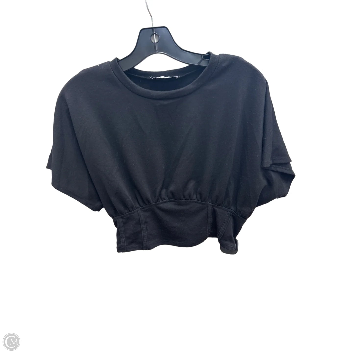 Top Short Sleeve Basic By Love J In Black, Size: M
