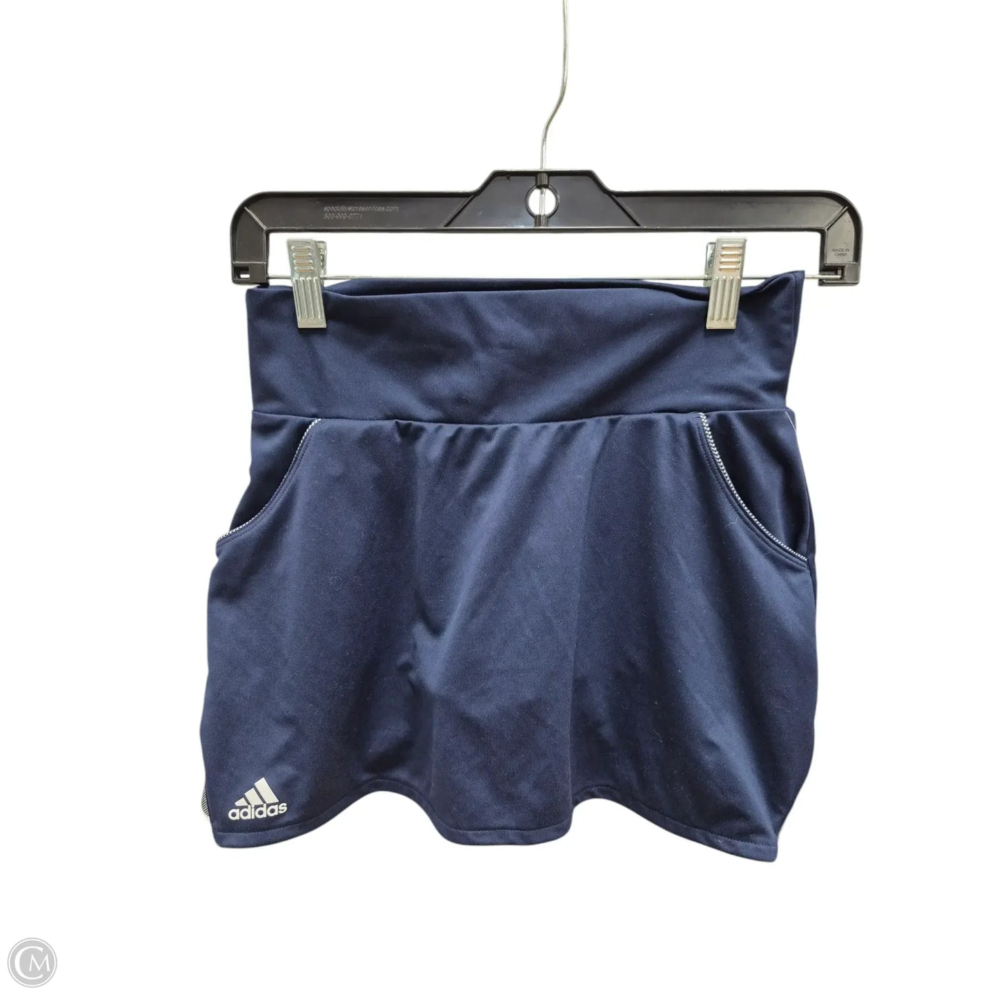 Athletic Skort By Adidas In Navy, Size: Xs