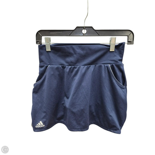 Athletic Skort By Adidas In Navy, Size: Xs