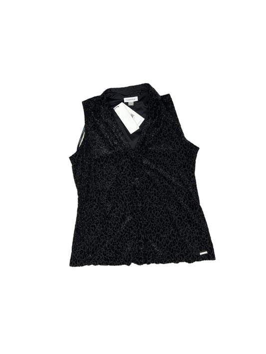 Black Top Sleeveless Calvin Klein, Size Petite L