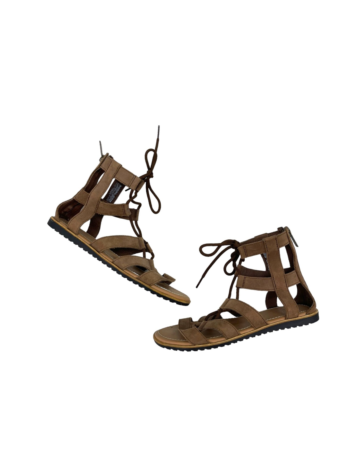 Brown Sandals Flats Sorel, Size 7
