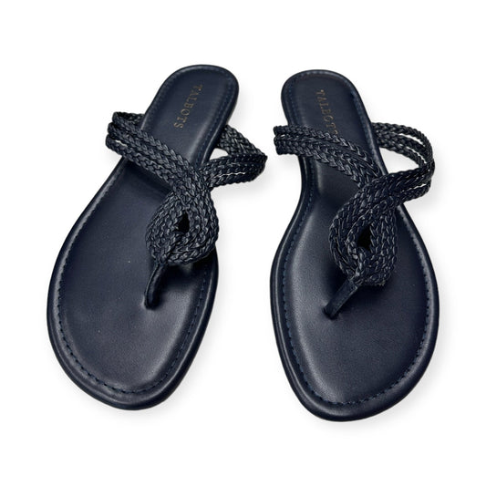 Navy Sandals Flats Talbots, Size 9