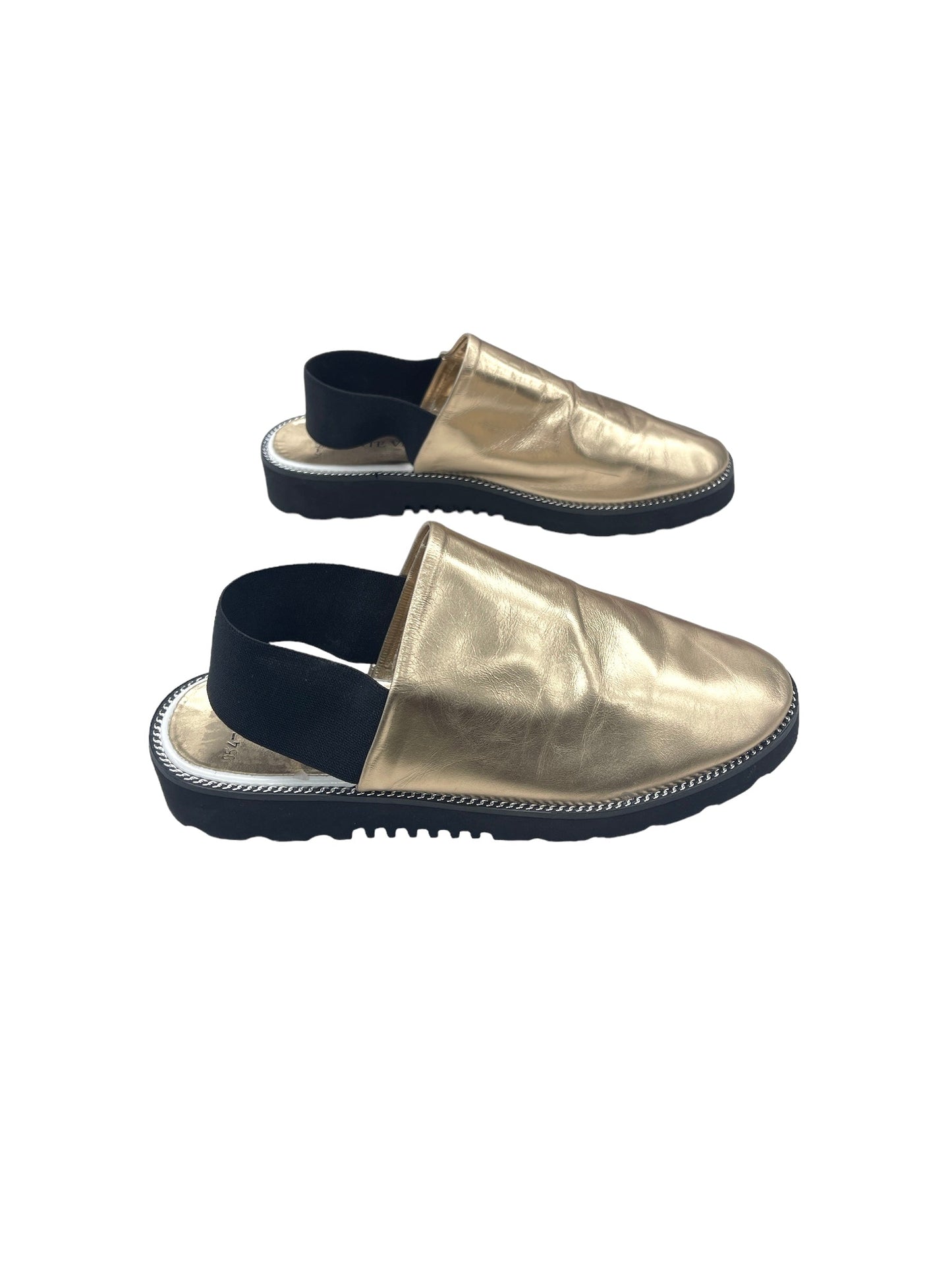Gold Shoes Flats Mate Vaman, Size 6.5