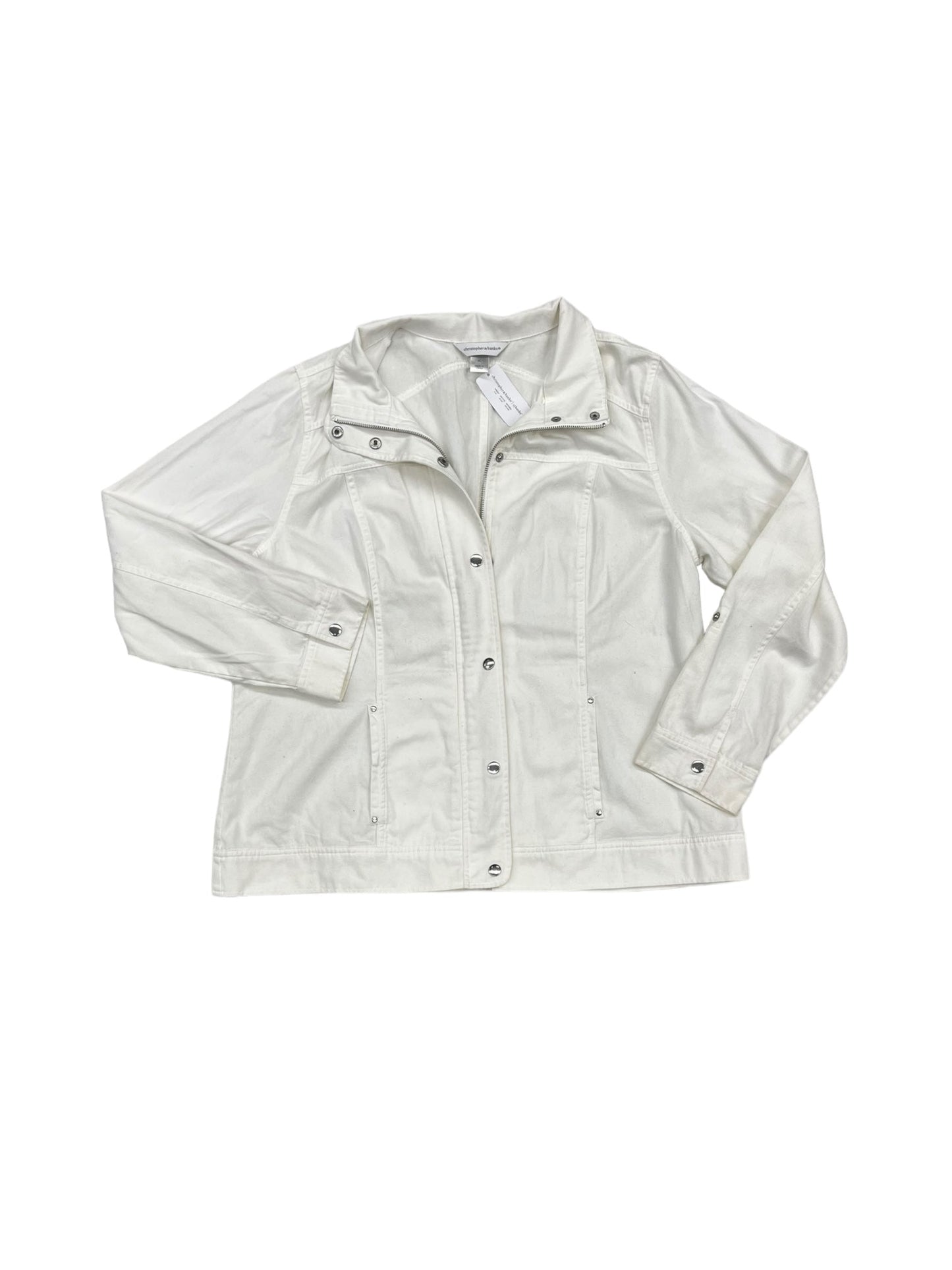 White Jacket Denim Christopher And Banks, Size Xl