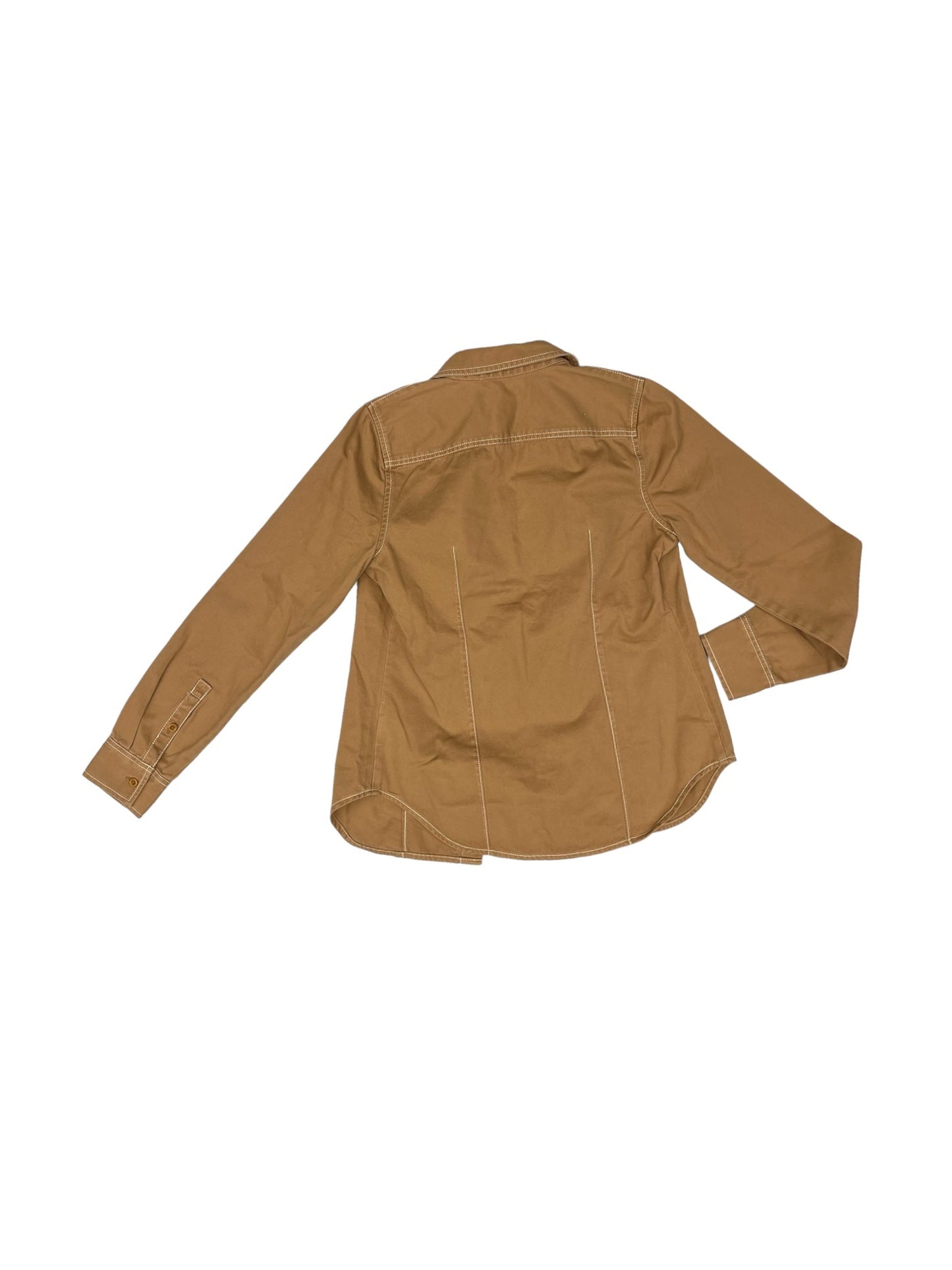 Top Long Sleeve By Madewell In Tan, Size: 2