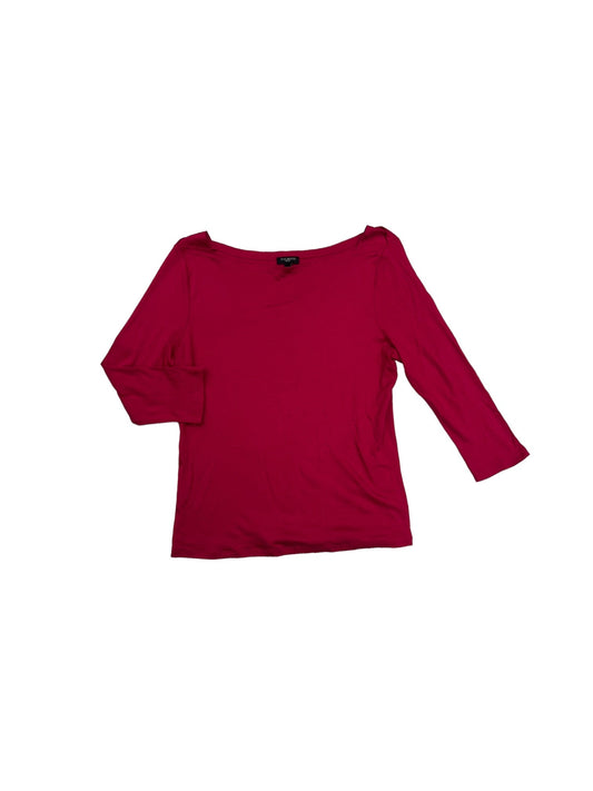 Top 3/4 Sleeve By Talbots In Pink, Size: Petite  M