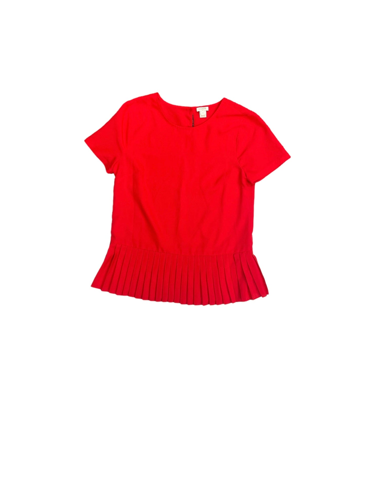 Top Short Sleeve By J. Crew In Red, Size: Xs