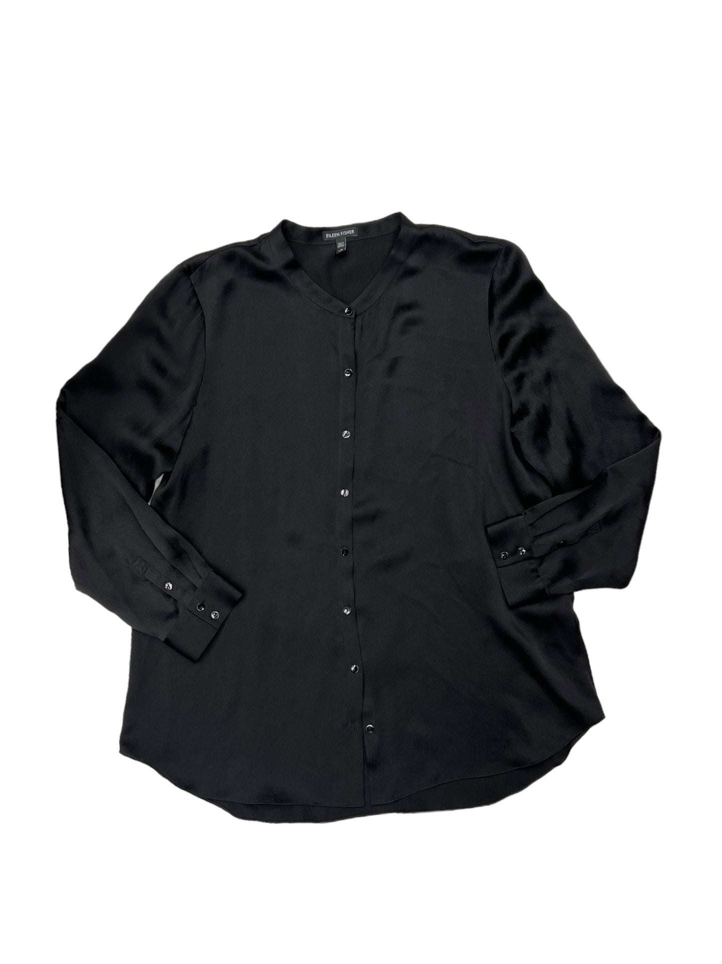 Top Long Sleeve By Eileen Fisher In Black, Size: L