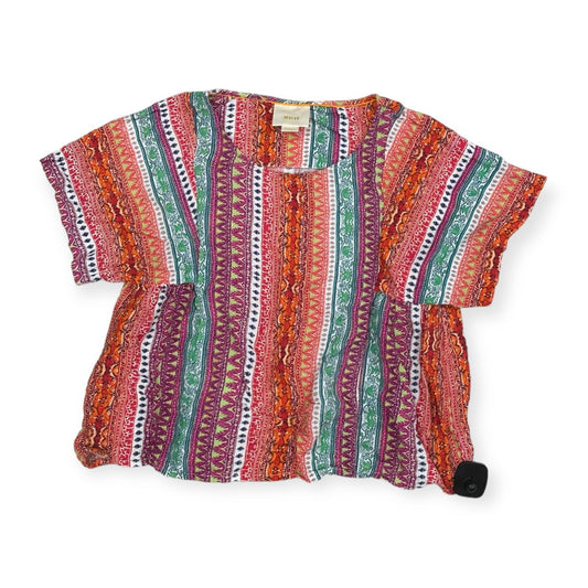 Top Short Sleeve By Maeve In Multi-colored, Size: Xs