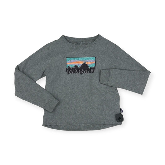 Athletic Sweatshirt Crewneck By Patagonia In Grey, Size: S