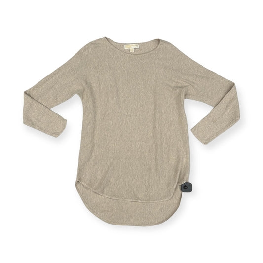 Top 3/4 Sleeve By Michael By Michael Kors In Tan, Size: S