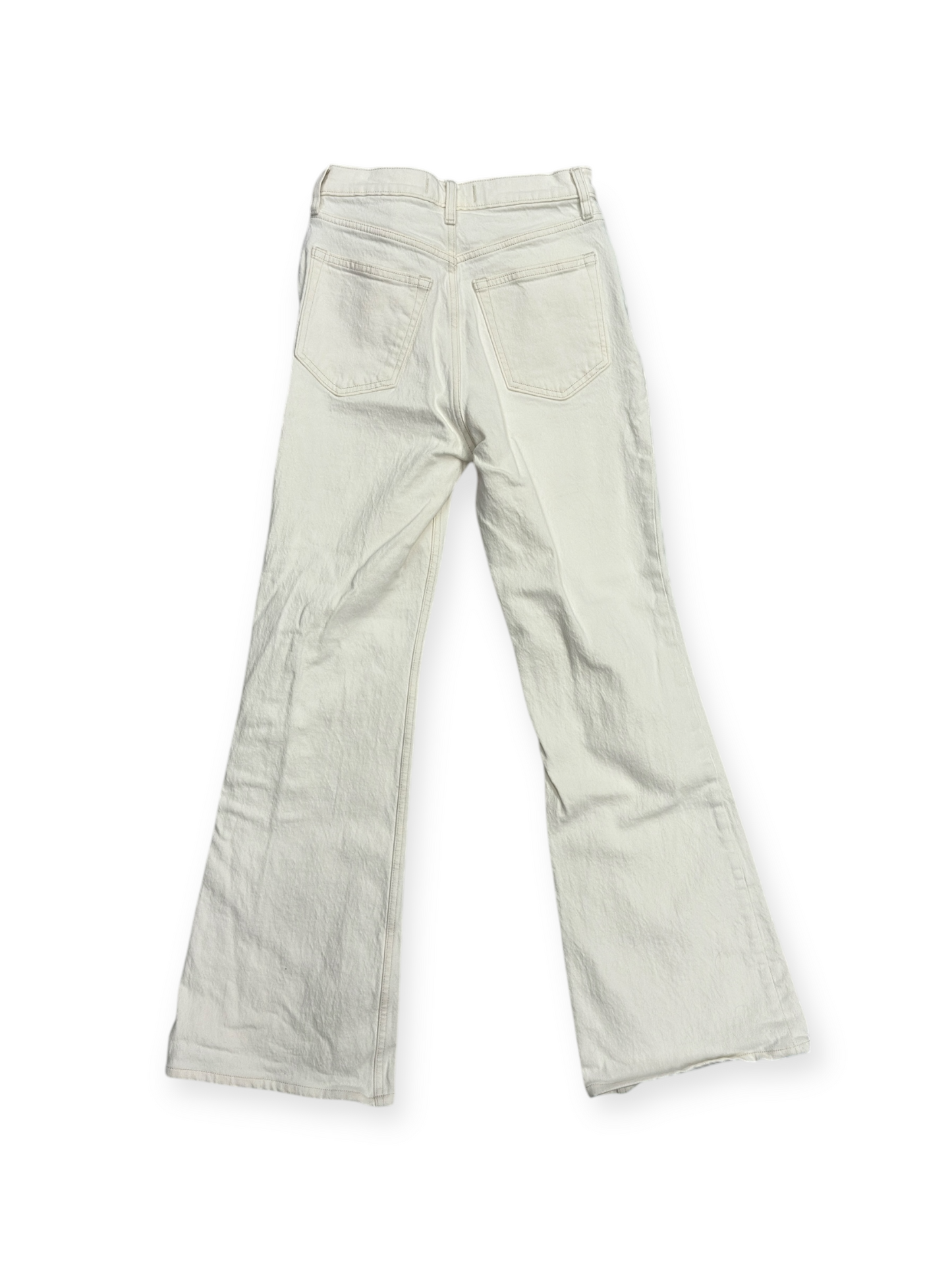 Jeans Flared By Abercrombie And Fitch In Cream, Size: 26