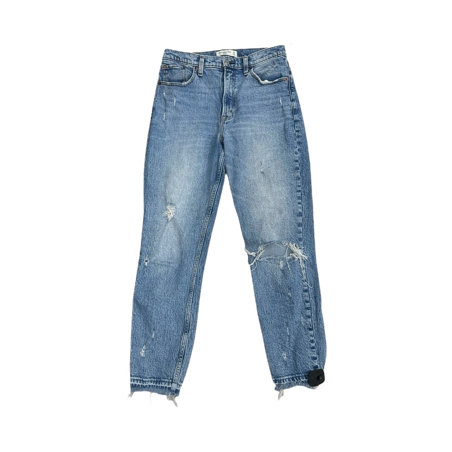 Jeans Boyfriend By Abercrombie And Fitch In Blue Denim, Size: 8