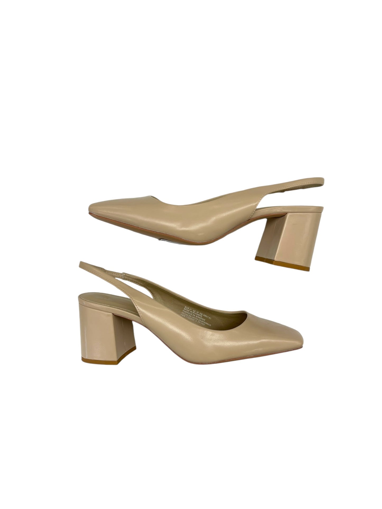 Shoes Heels Block By H&m In Tan, Size: 10