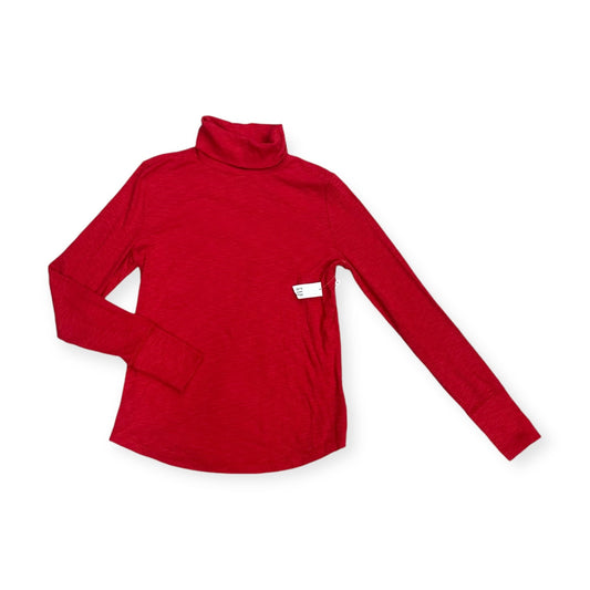 Top Long Sleeve Basic By Gap In Red, Size: M