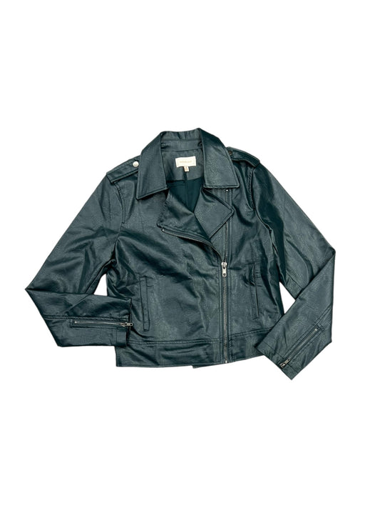 Jacket Moto By Skies Are Blue In Green, Size: M