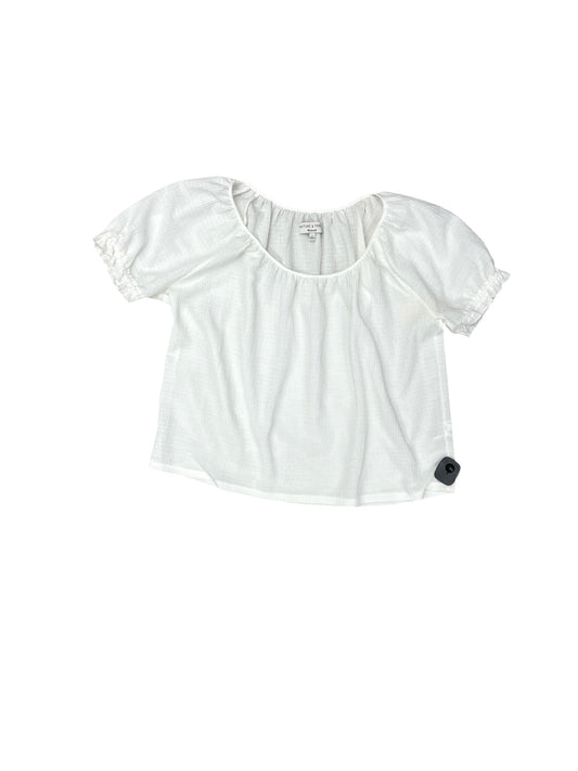 Top Short Sleeve By Madewell In White, Size: L