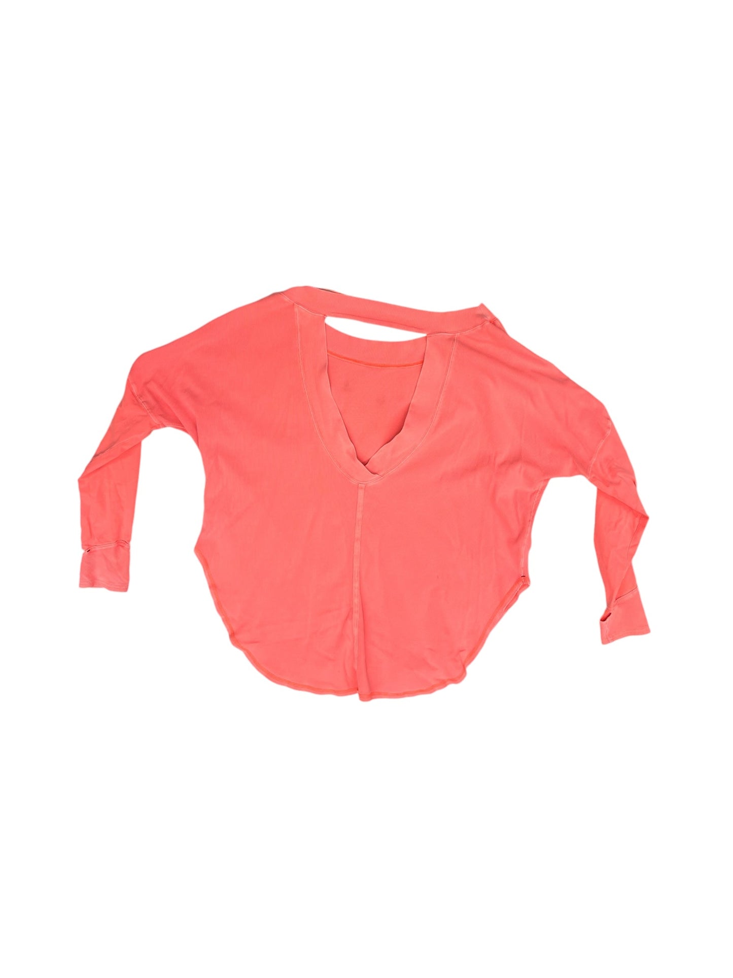 Athletic Sweatshirt Crewneck By Free People In Coral, Size: Xl