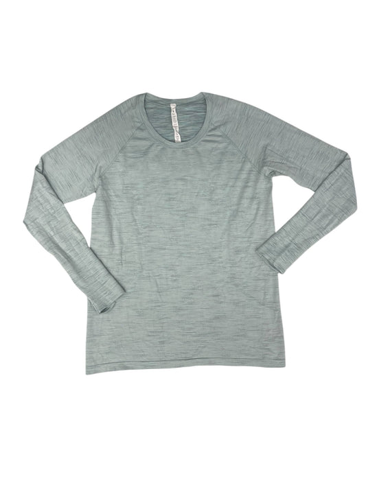 Athletic Top Long Sleeve Crewneck By Lululemon In Green, Size: 16