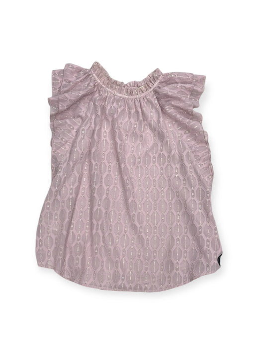 Top Short Sleeve By Loft In Pink, Size: Mp