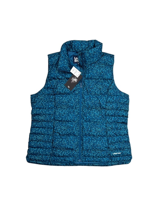 Vest Puffer & Quilted By Lands End In Teal, Size: Xl