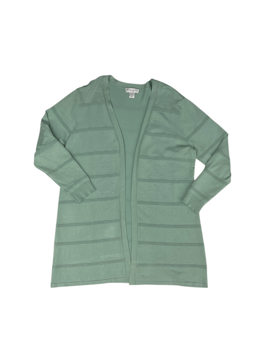 Cardigan By Christopher And Banks In Green, Size: Xlp