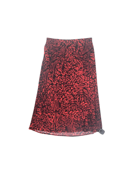 Skirt Midi By Rachel Roy In Black & Red, Size: 4