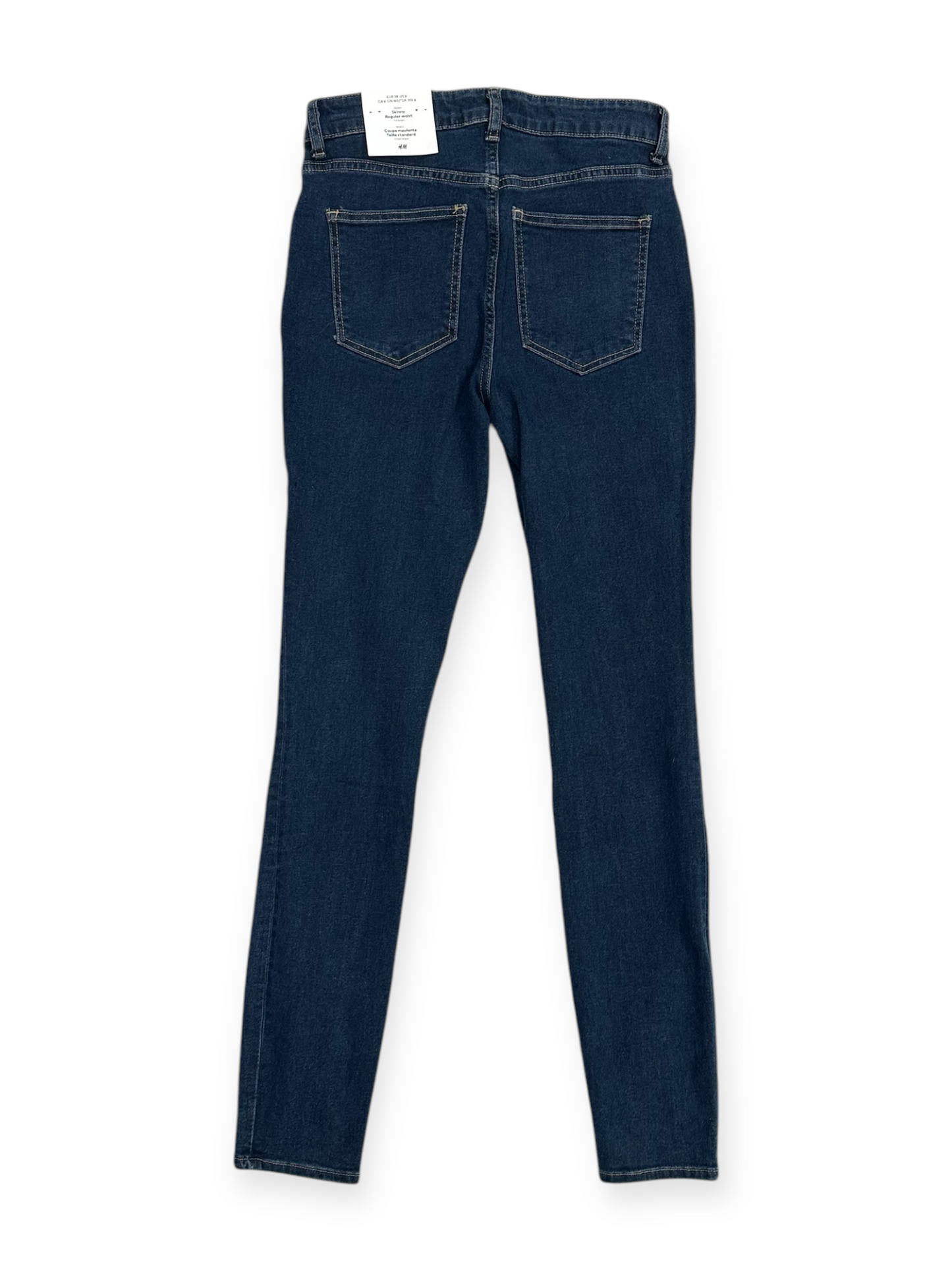 Jeans Skinny By H&m In Blue Denim, Size: 6