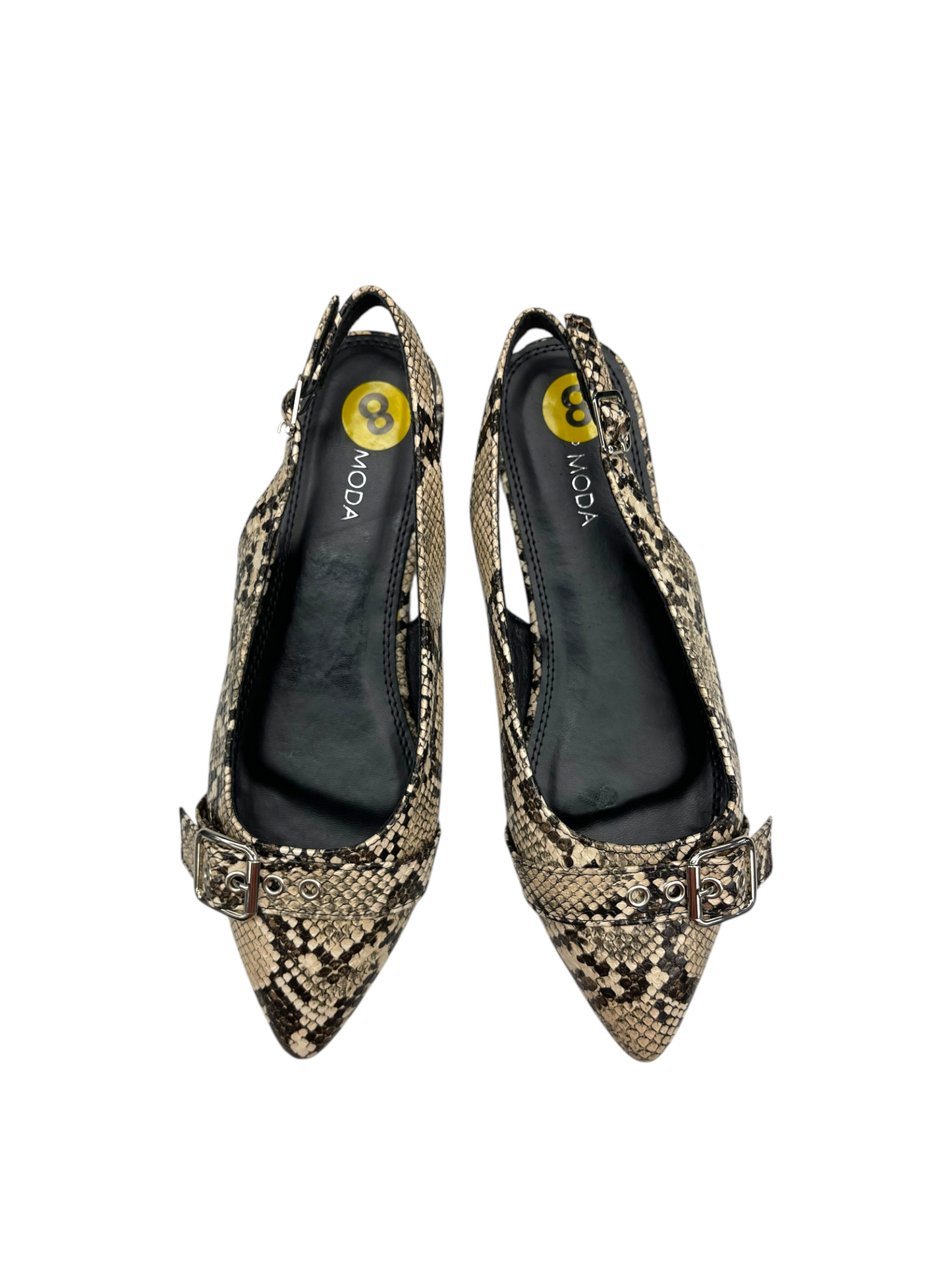 Shoes Flats By Top Moda In Snakeskin Print, Size: 8