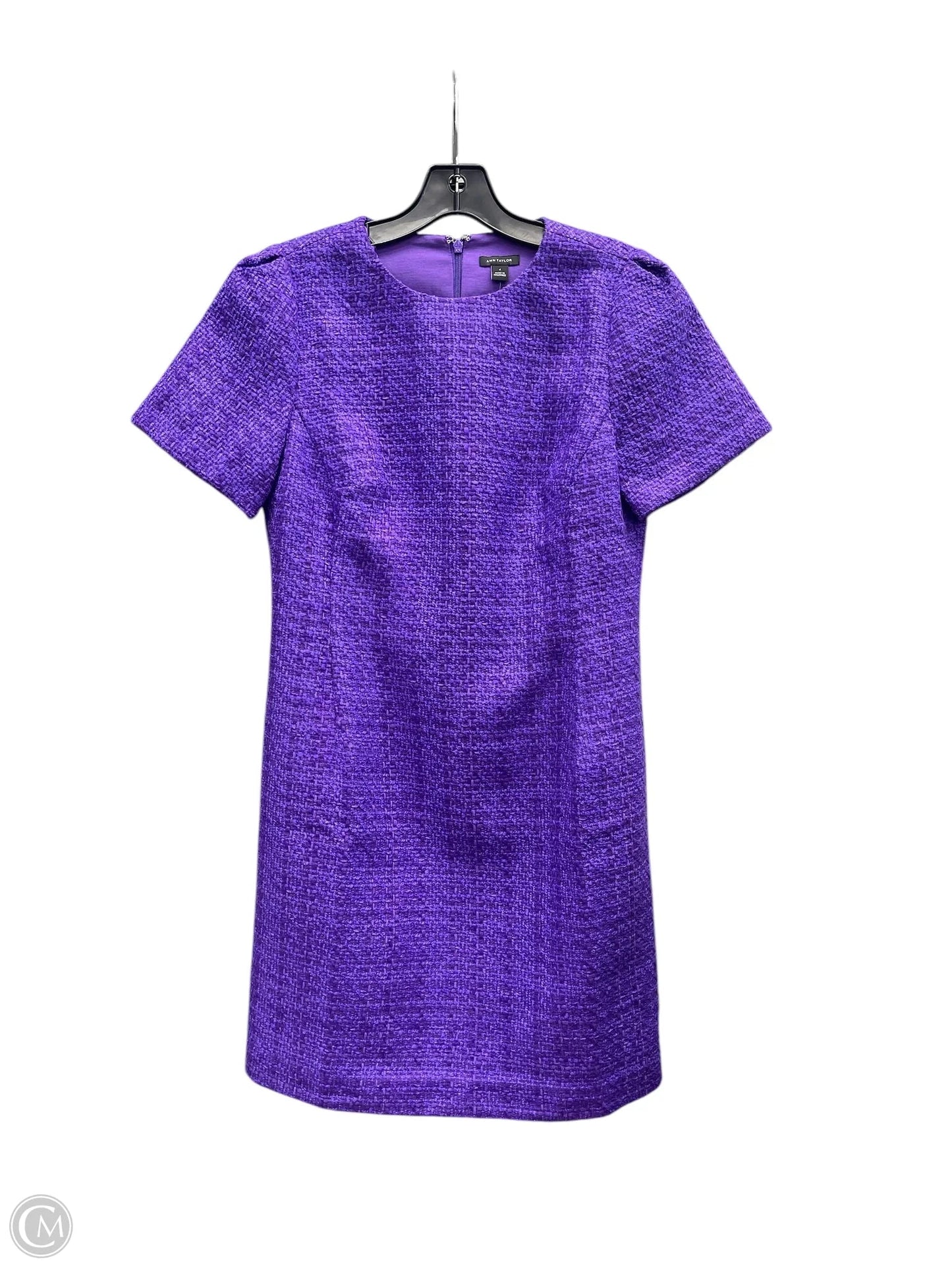 Dress Casual Short By Ann Taylor In Purple, Size: 4