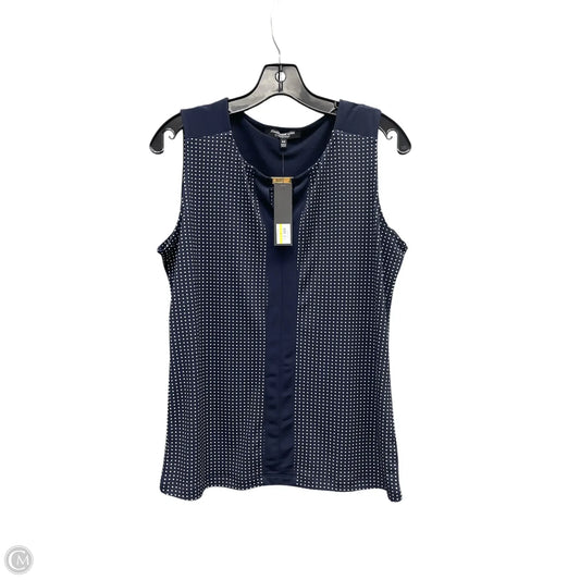 Top Sleeveless By Jones New York In Navy, Size: M