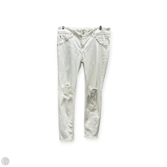 Jeans Skinny By Hudson In White, Size: 12