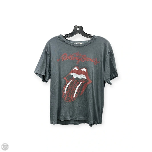 Top Short Sleeve Basic By Anthropologie In Grey, Size: Xs