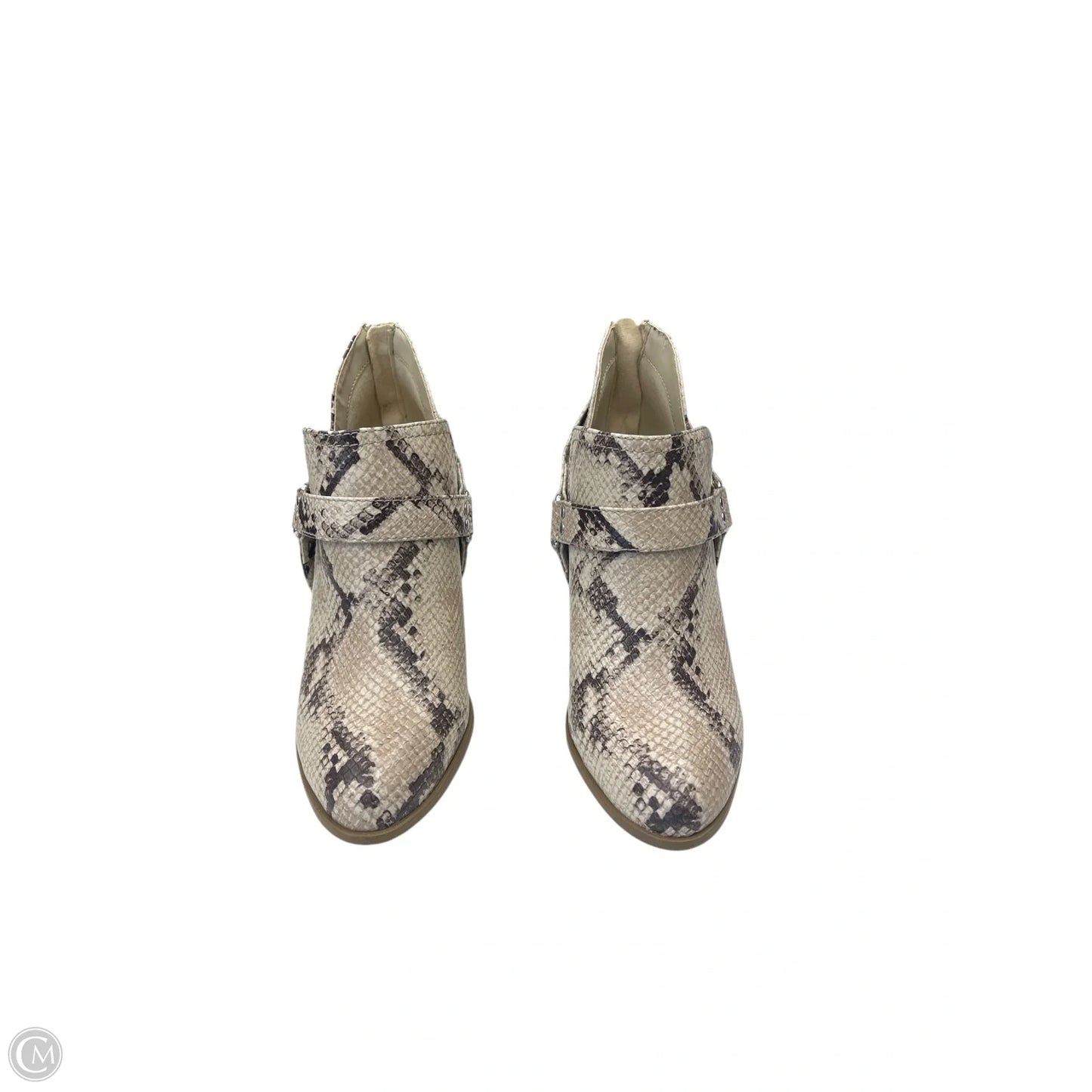 Boots Ankle Heels By Fergalicious In Snakeskin Print, Size: 7