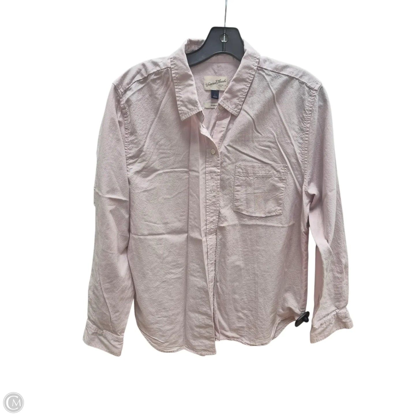 Top Long Sleeve By Universal Thread In Pink, Size: L